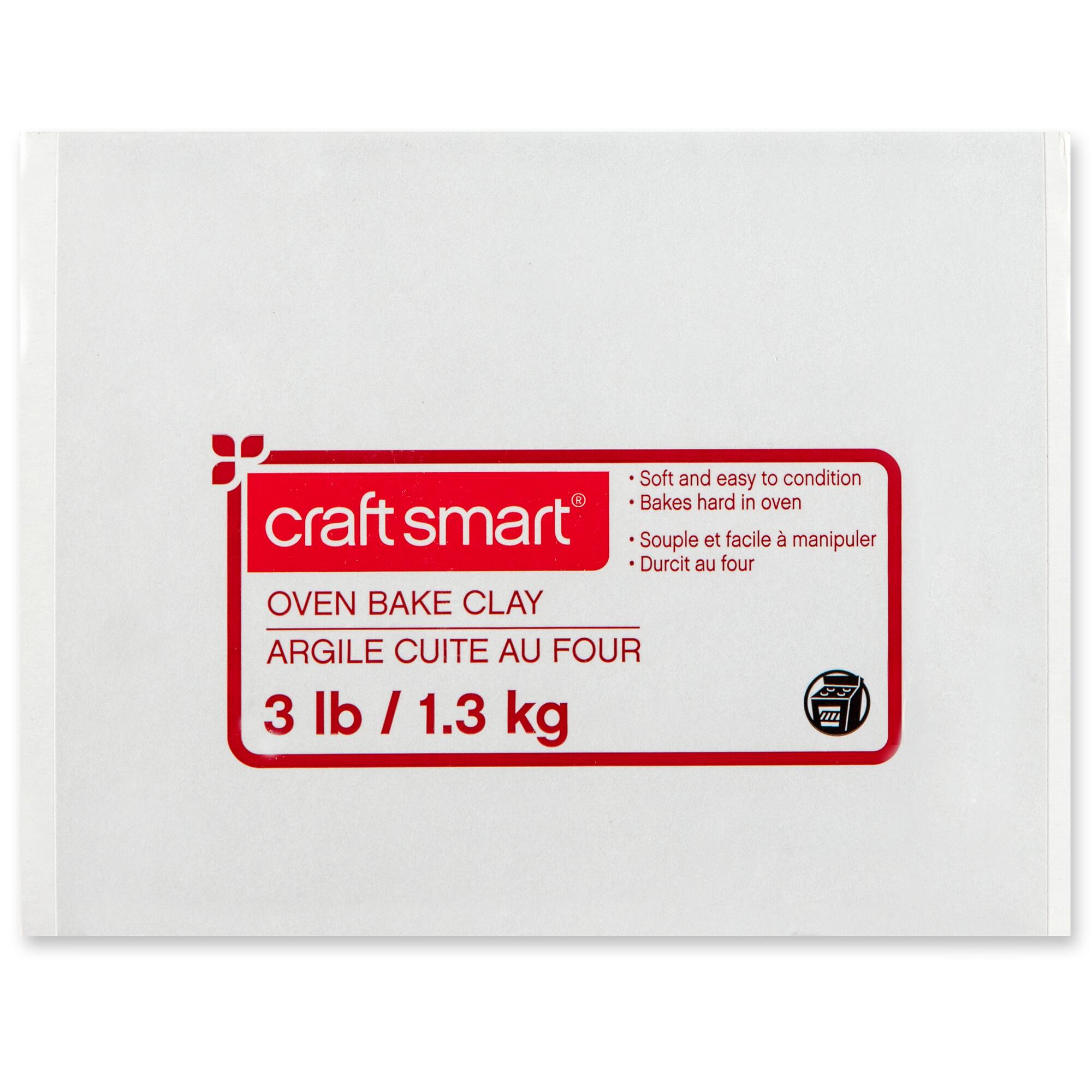 6 Pack: 3lb. White Oven-Bake Polymer Clay by Craft Smart®